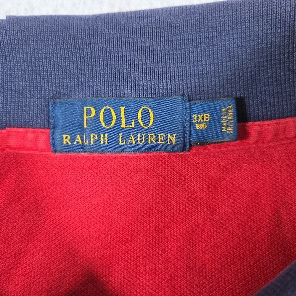 Polo Ralph Lauren Polo Summer Classic 3 Polo Shirt Mens 3XB Pony Logo‎ Red